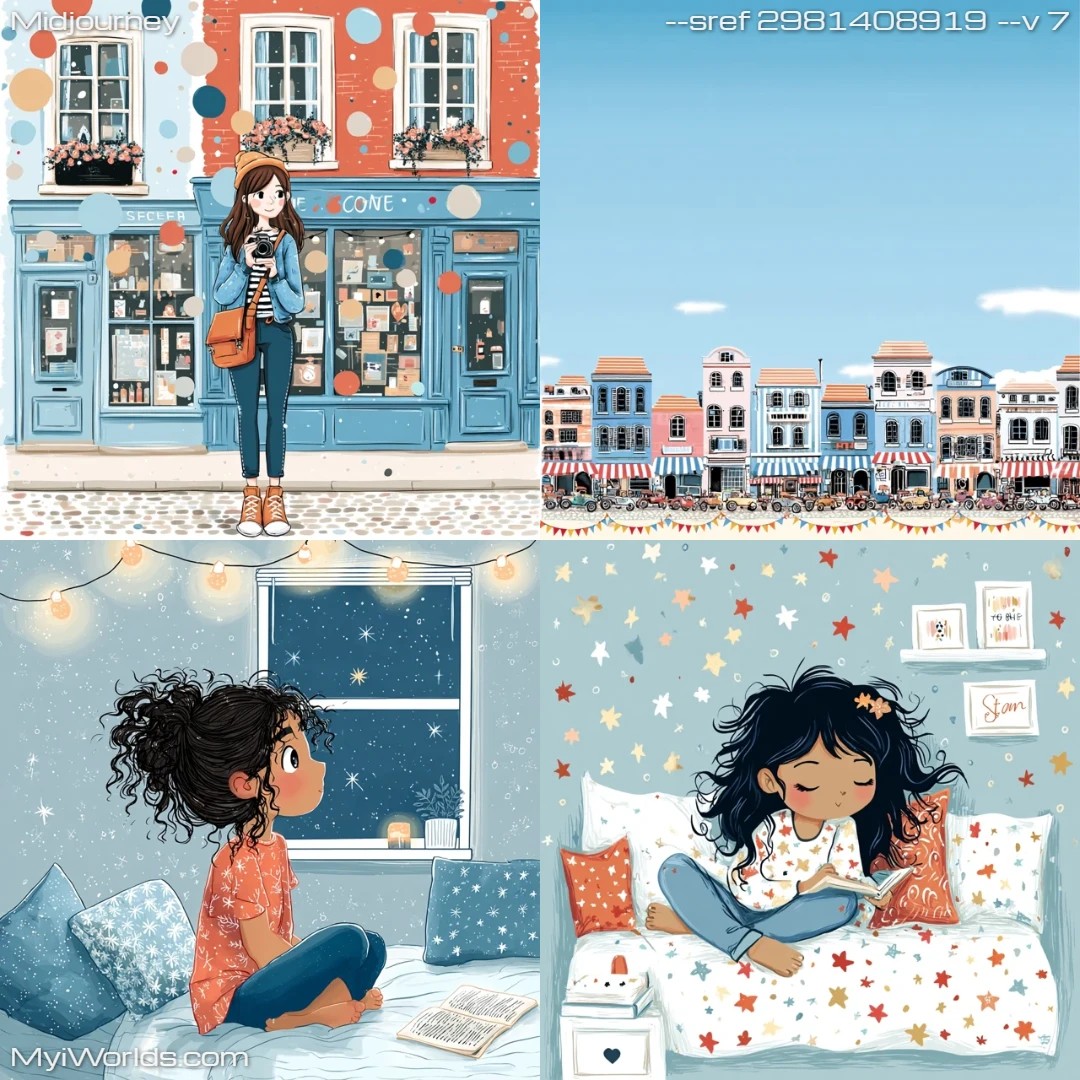 Cartoon colorful comic book art style.