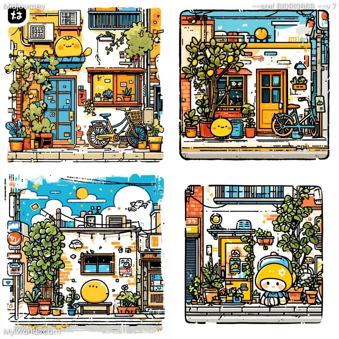 Cartoon-style-with-high-contrast-and-a-limited-color-palette,-reminiscent-of-animated-illustrations.