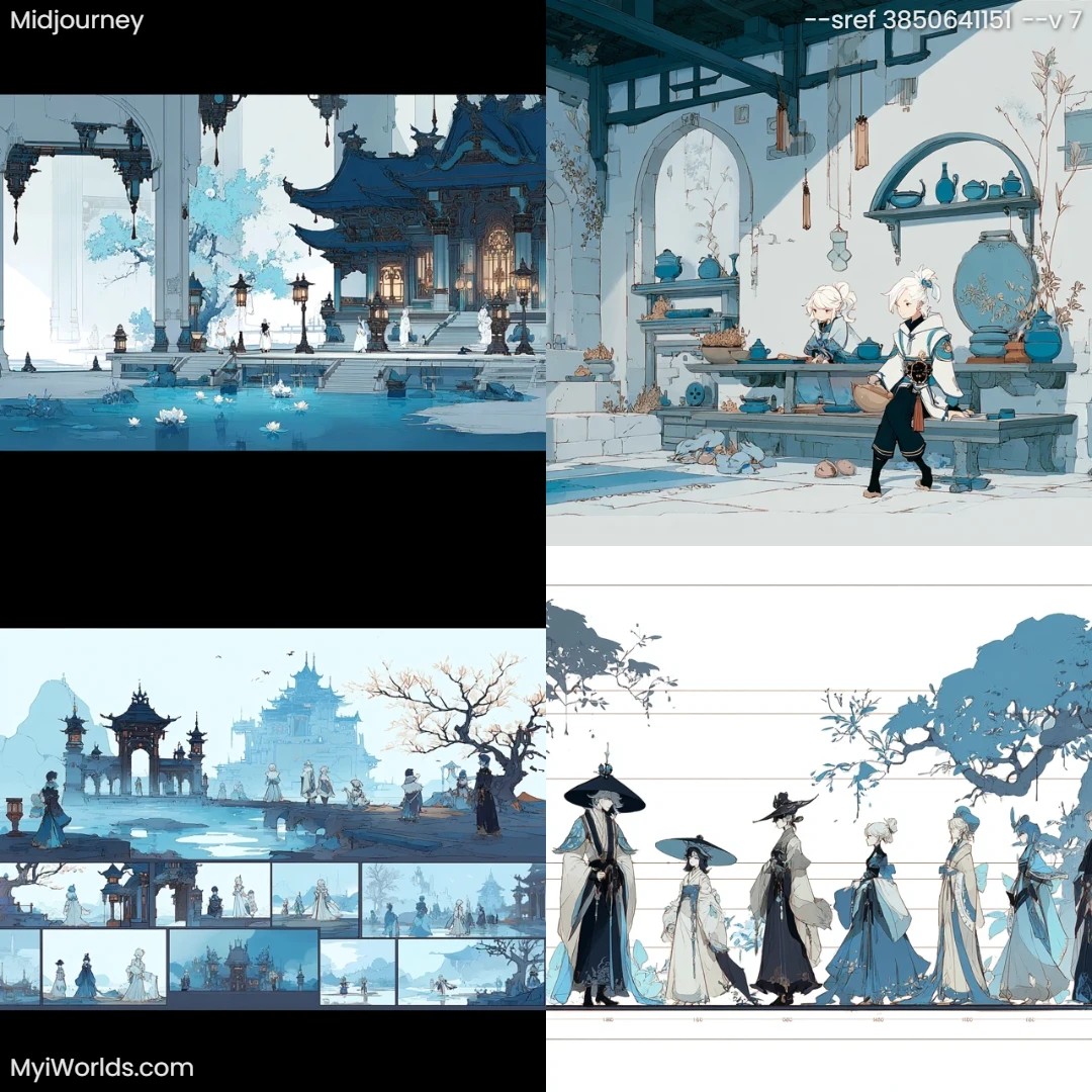 Digital-art-with-pastel-color-palette,-inspired-by-manga,-featuring-oriental-architecture-and-intricate-textures.