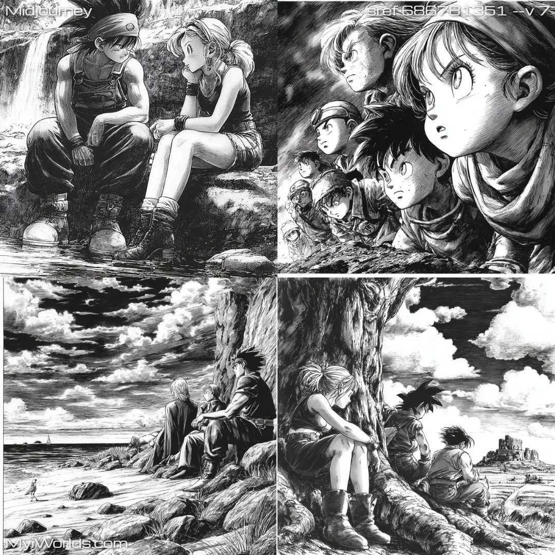 Comic-book-art-with-monochromatic-contrasting-tones-and-panel-layout.