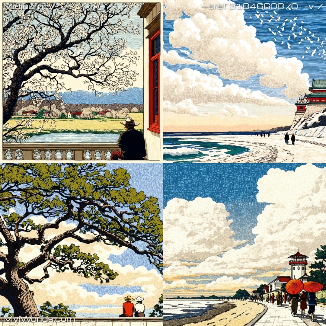Realistic-watercolor-painting-depicting-daylight-scenes-with-a-naturalistic-style.
