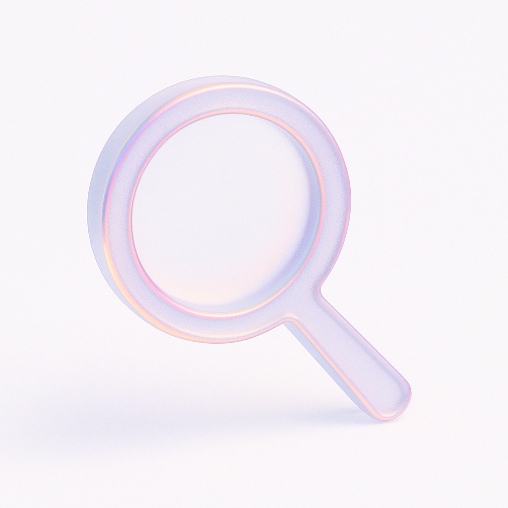 Translucent Minimalism with Iridescent Bloom