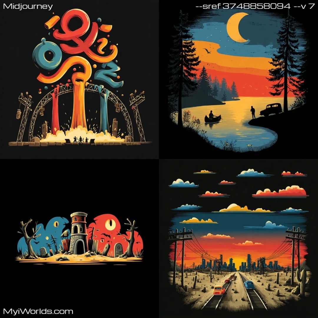 Surreal digital art with a limited, dreamlike color palette.