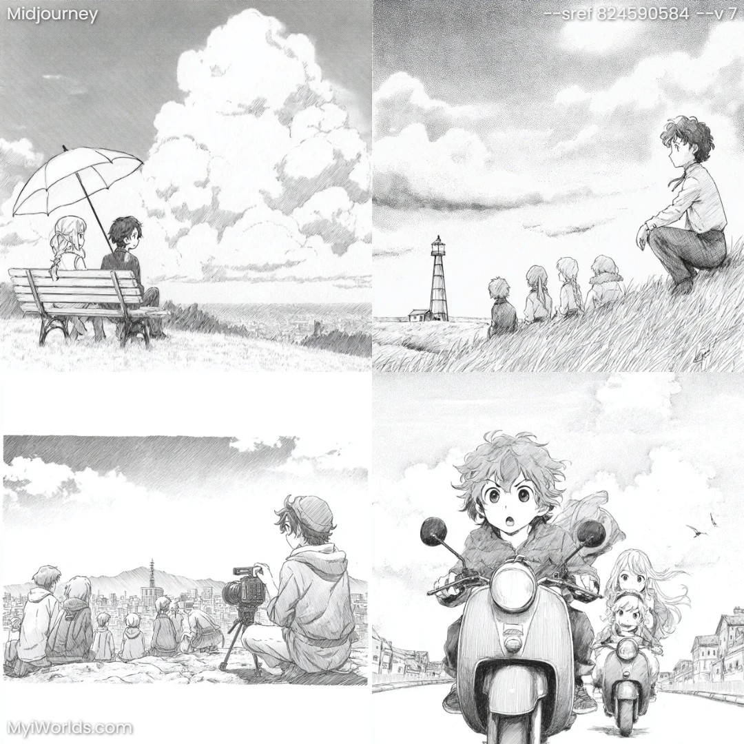 Black-and-white-comic-book-with-detailed-line-work-and-character-driven-narrative.