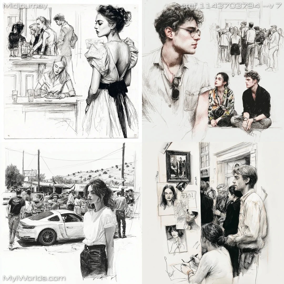 Black-and-white-graphic-novel-style-using-pencil-drawing-techniques.