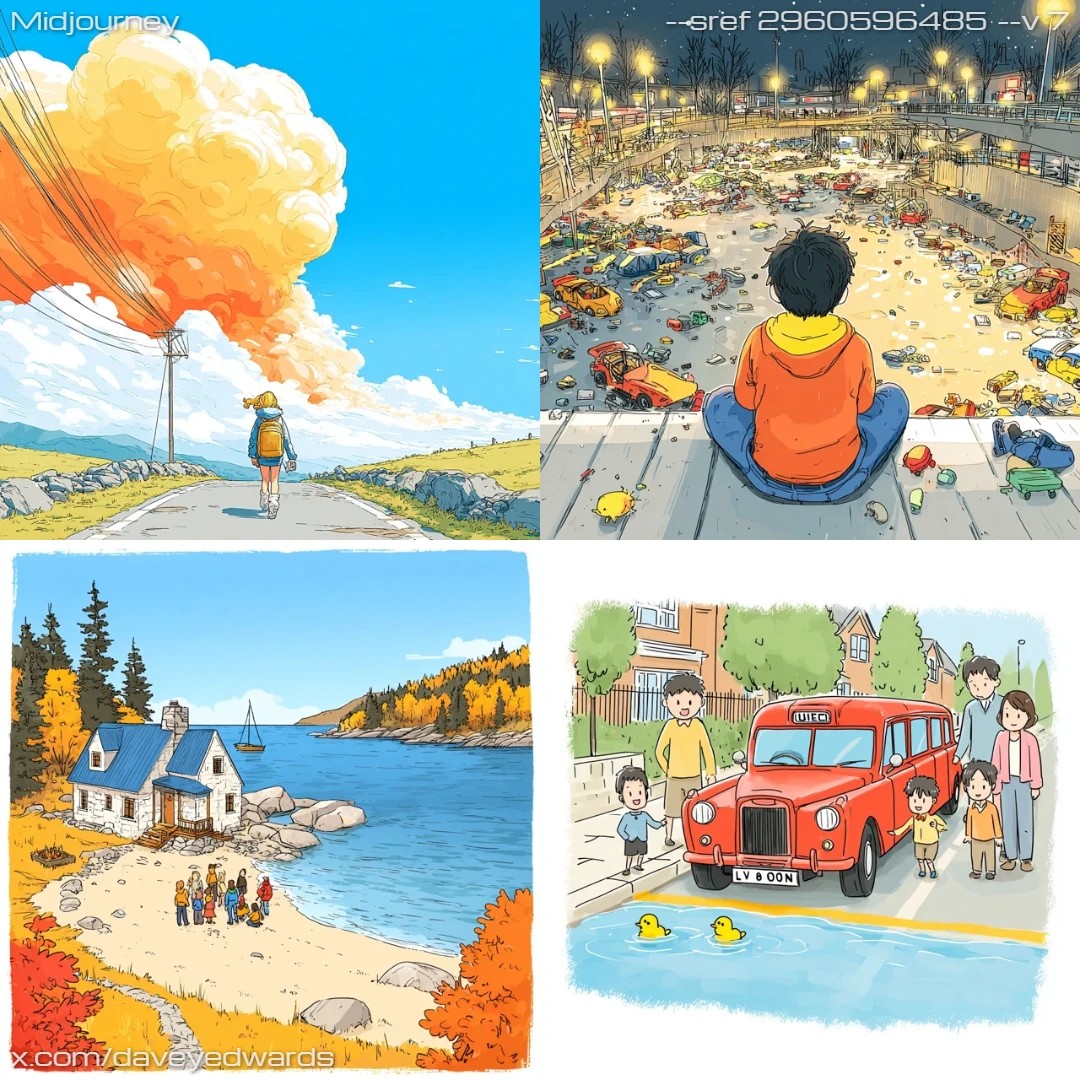 Cartoon comic art with stylized characters and vibrant colors.
