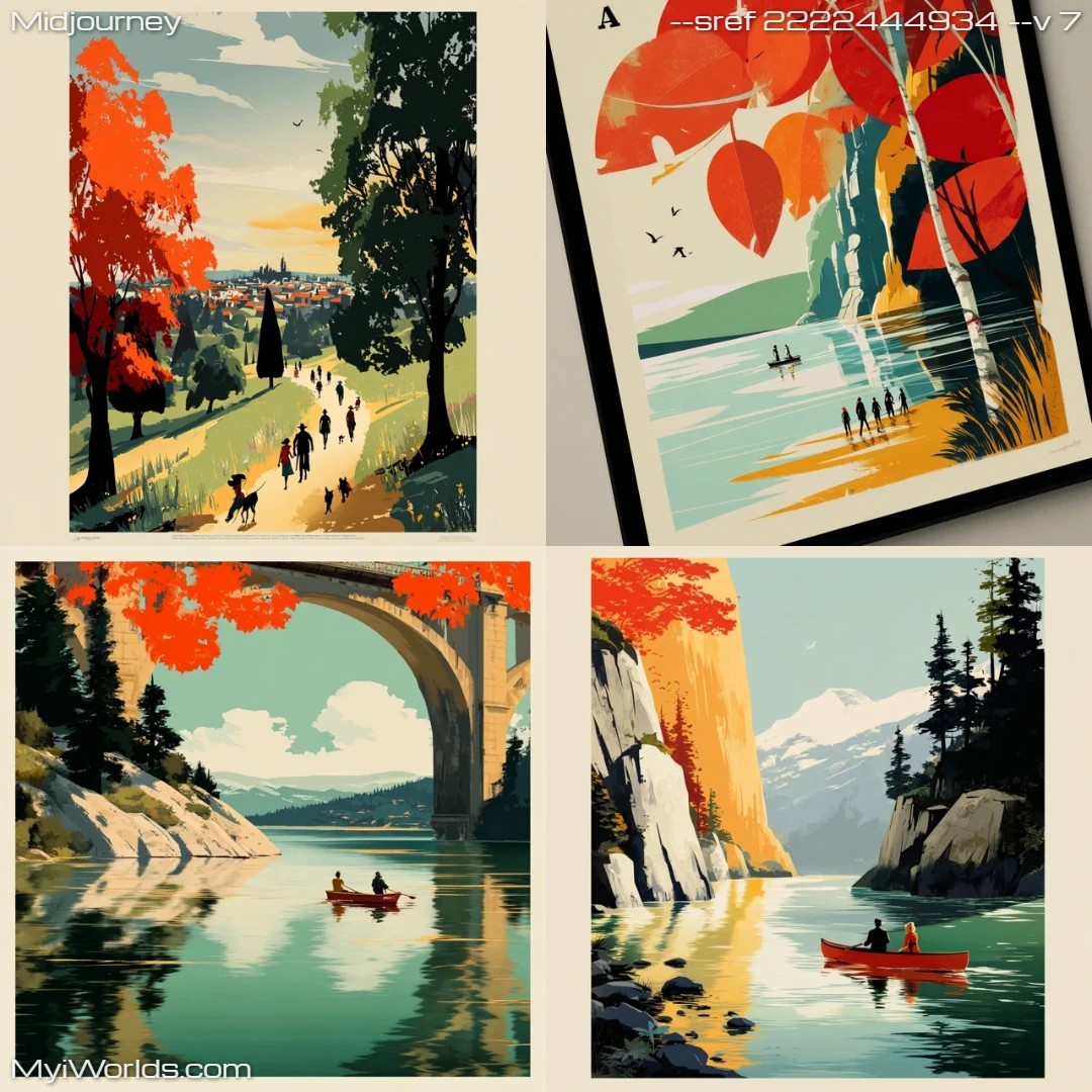 Graphic-art-illustration-in-autumnal-tones-with-a-landscape-theme.