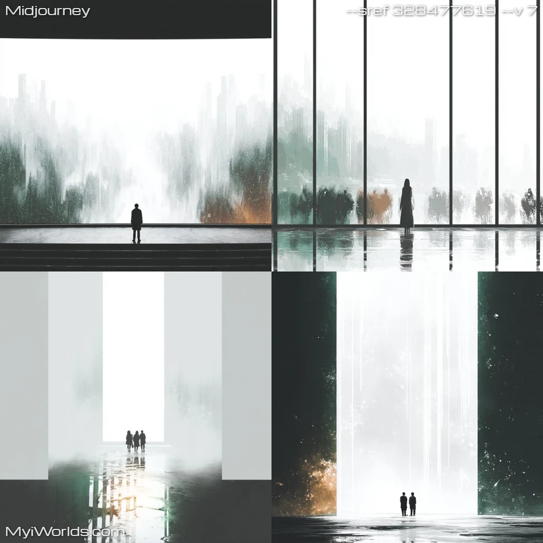 Dark, abstract composition with monochromatic industrial atmosphere.