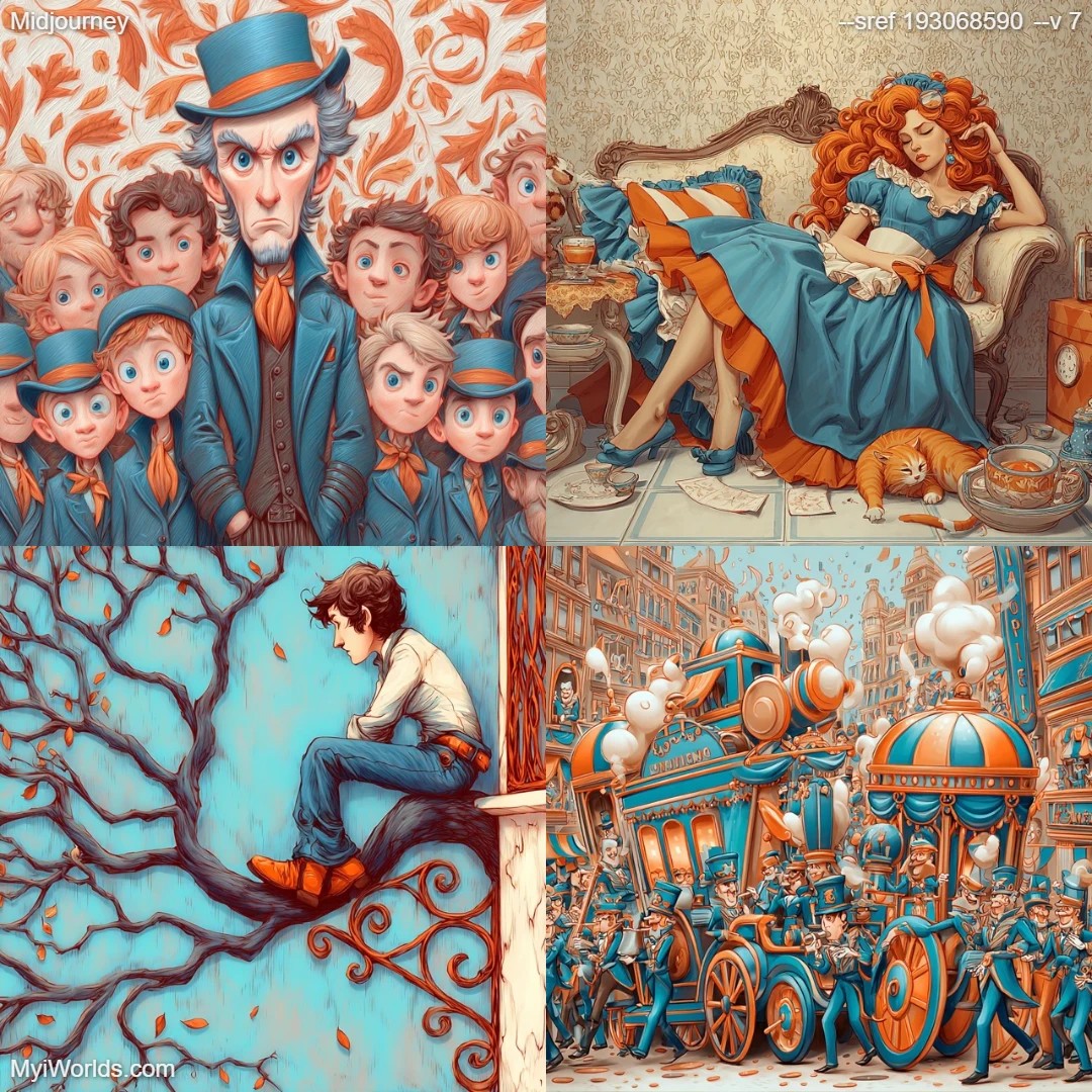 Cartoon style with vibrant colors, typical of illustrations in fantasy genres.