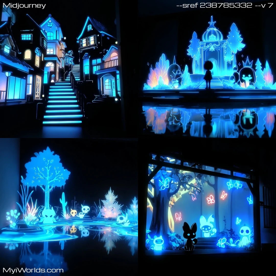 Stylized-digital-art-with-neon-lighting-and-a-strong-blue-dominant-color-scheme.