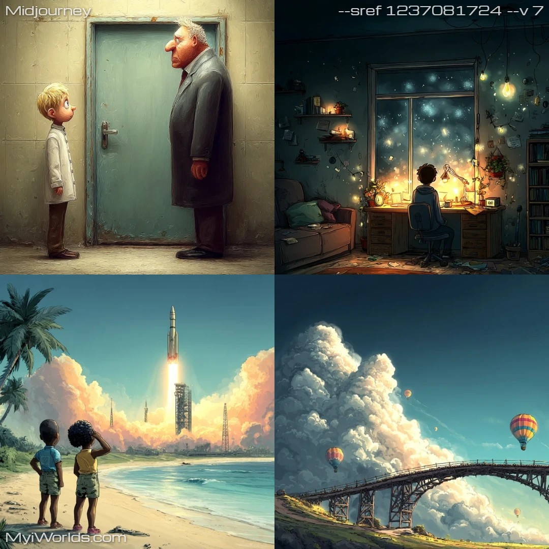 Surreal digital art with vibrant, futuristic colors and themes.