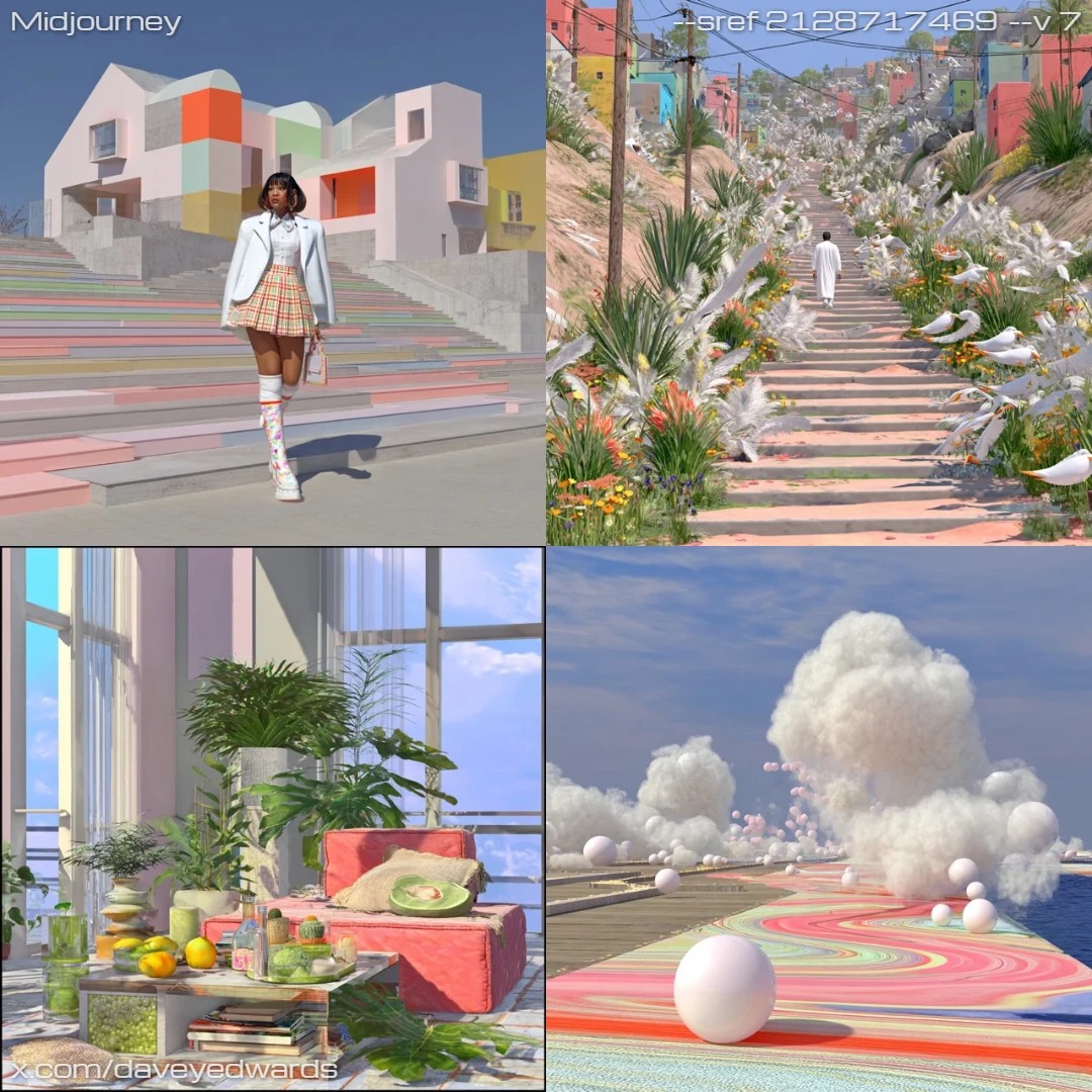 Stylized digital art with vibrant, abstract elements.