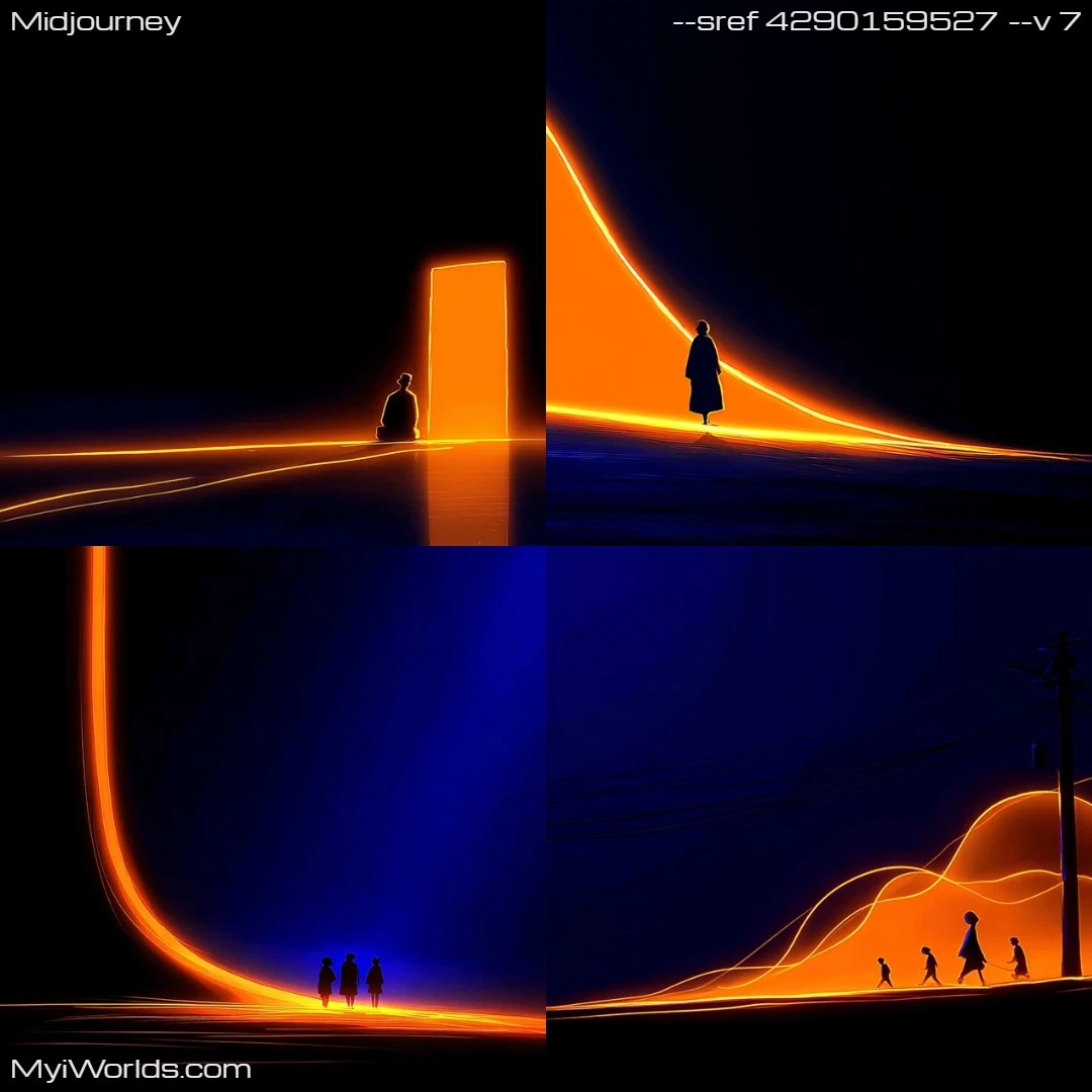 Minimalistic-digital-painting-with-abstract,-cyberpunk-elements-and-a-strong-focus-on-lighting-contrast.