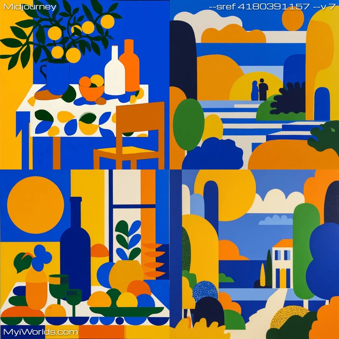 Modernist-graphic-art-in-a-limited-palette-with-flat-style.