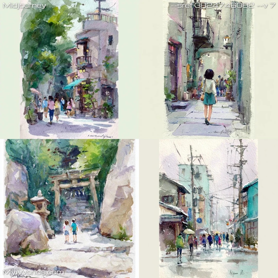 Watercolor-painting-with-soft-pastel-colors-and-narrative-elements,-featuring-subtle-shadows.