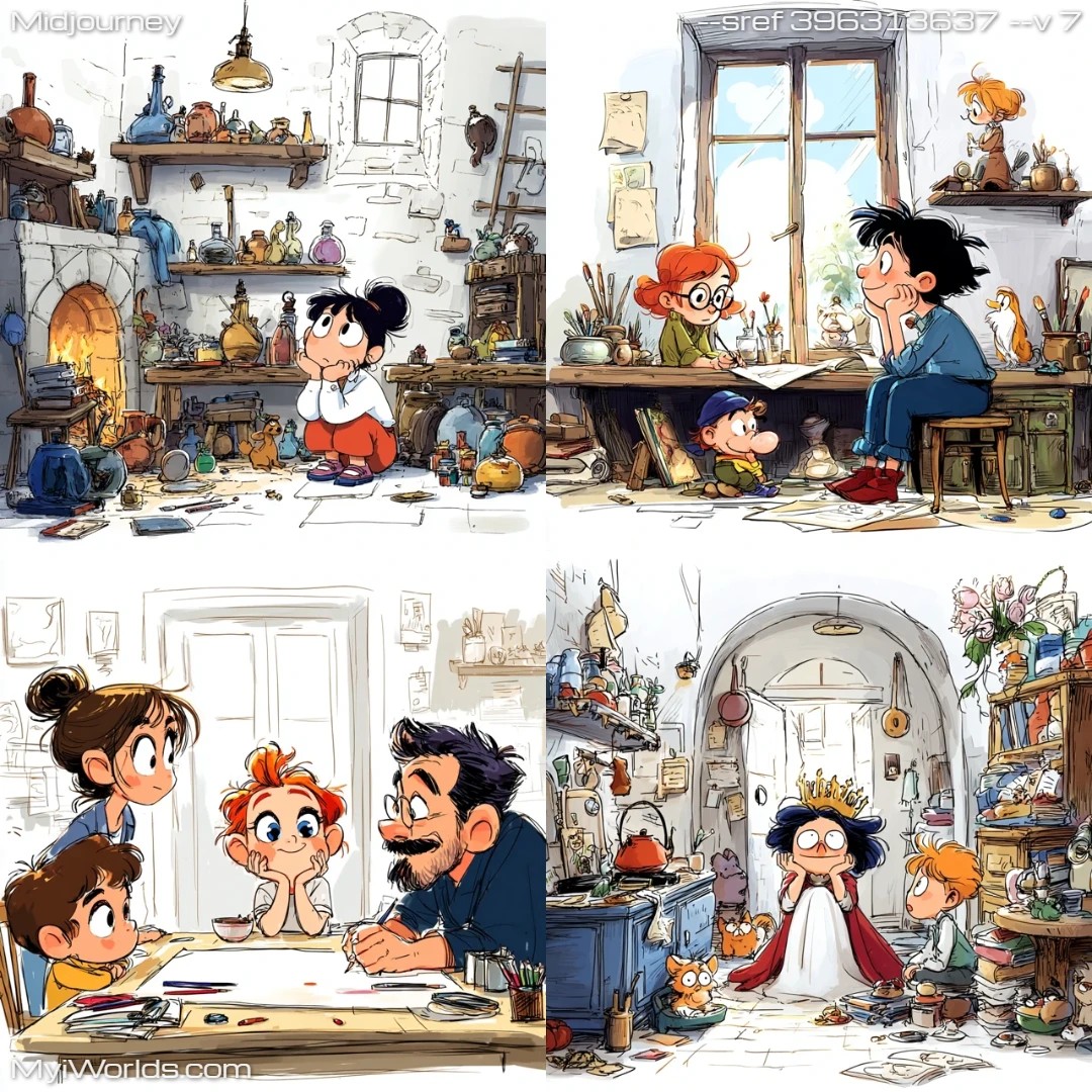 Cartoon-comic-art-with-a-mix-of-bold-outlines-and-vibrant-colors.