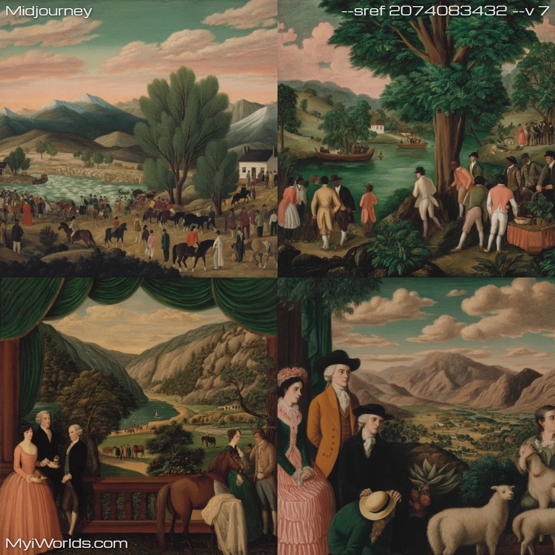 Realistic-landscape-painting-with-detailed-brushwork,-capturing-naturalistic-elements.