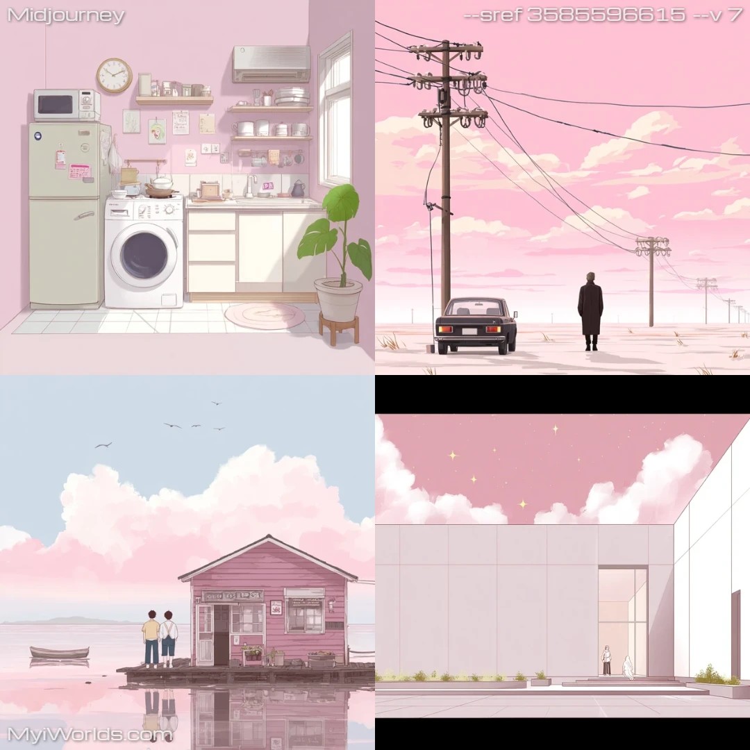 Anime/cartoon with high contrast, modern aesthetic.