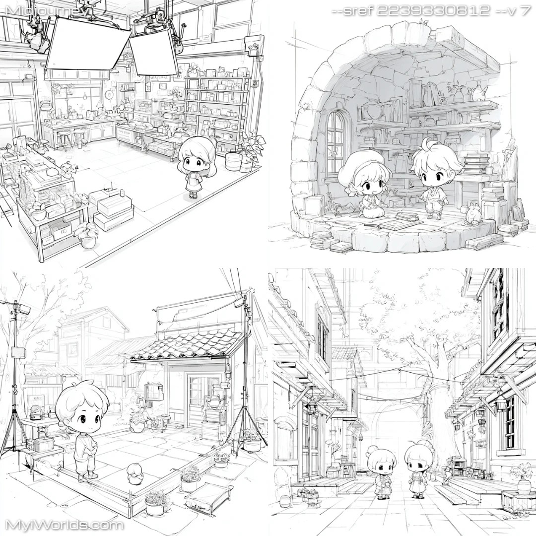 Cartoon-animation-with-bright,-naturalistic-lighting-in-a-minimalist-style.