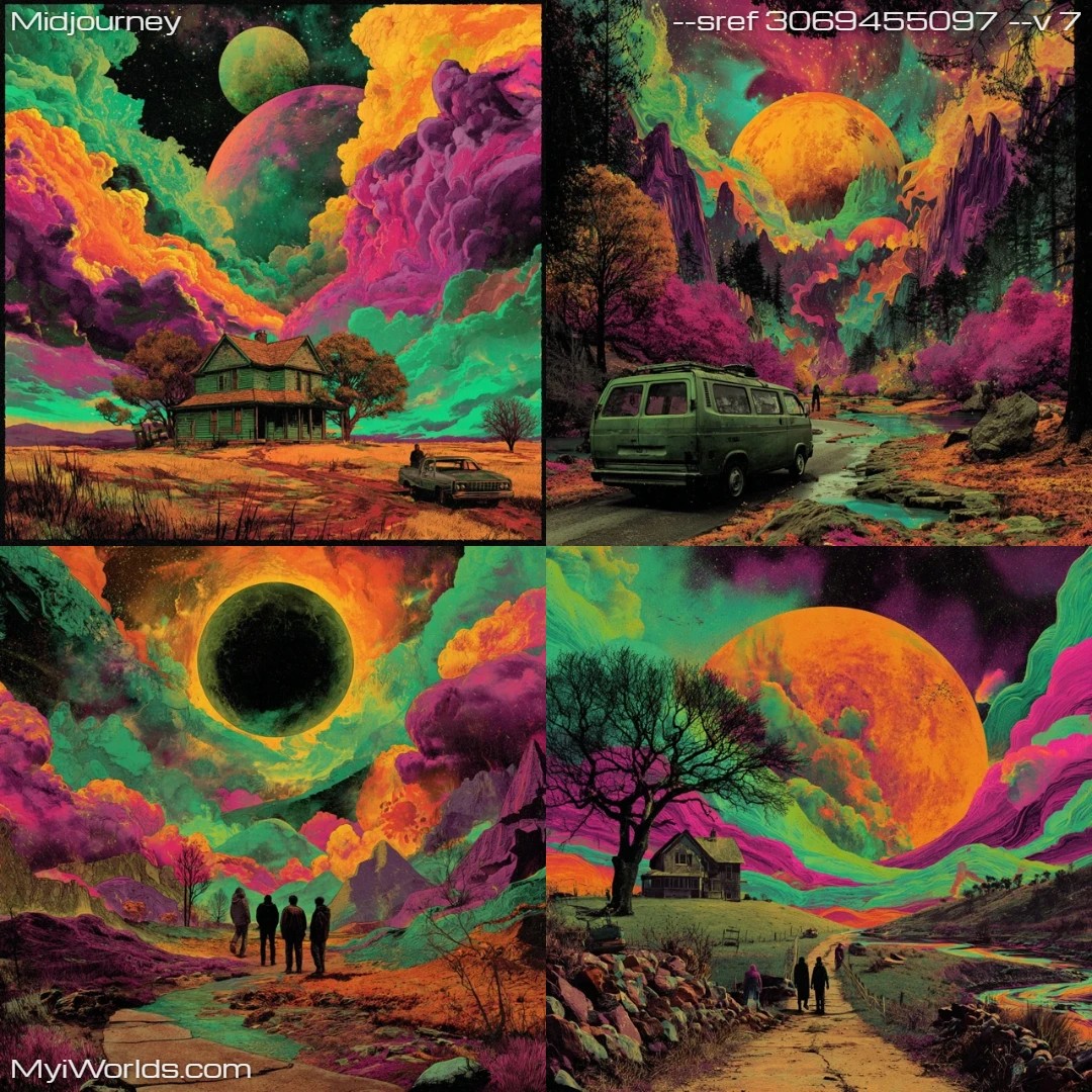 Surreal-colorful-art-with-swirling,-bright-hues.
