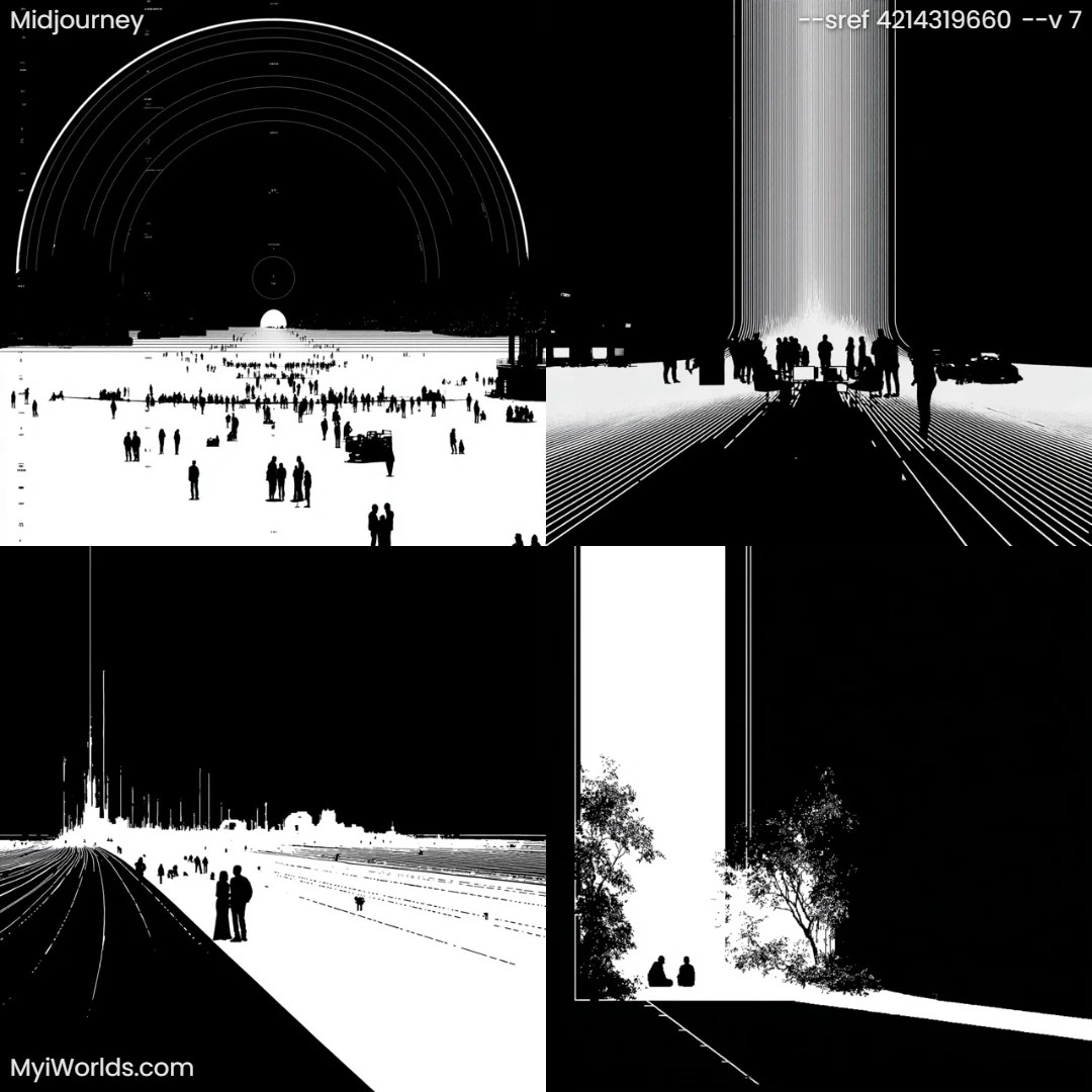 Surrealistic-black-and-white-photography-with-asymmetric-composition-and-linear-perspective.