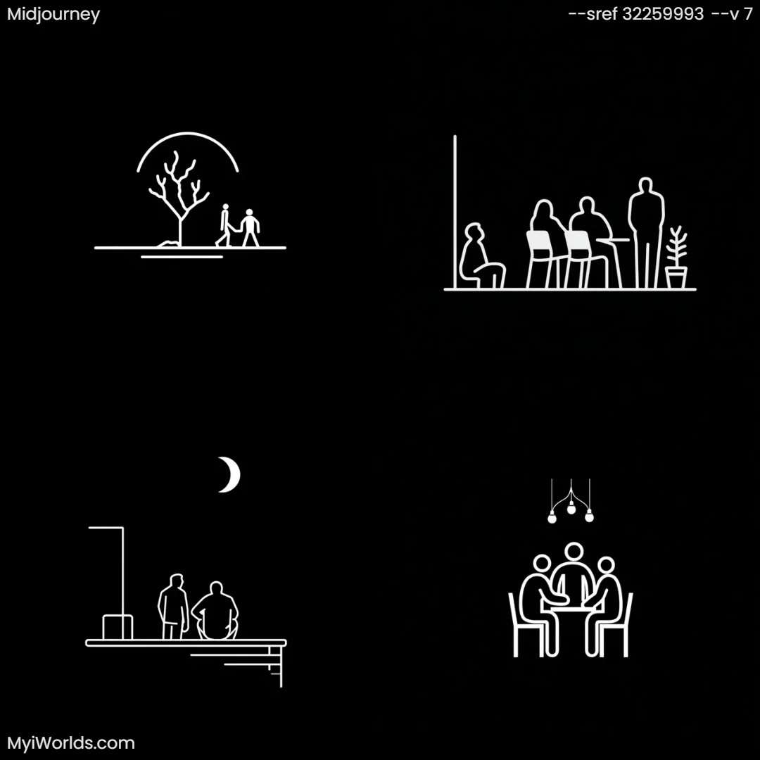 Minimalist-black-and-white-silhouette-with-simple-composition.