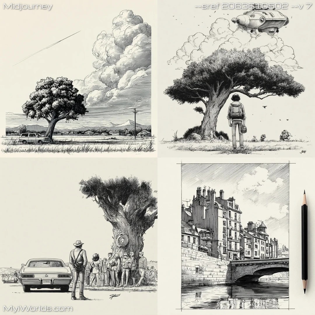Comic-book-style-with-black-and-white-line-art-featuring-textured-backgrounds.