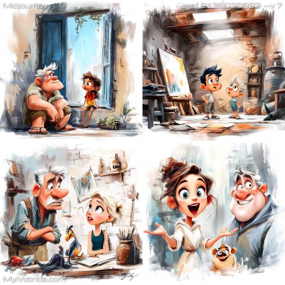 Cartoon illustration in comic style with simple shading.