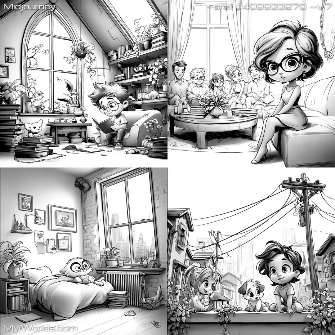 Cartoon-style-black-and-white-textured-drawing-with-comic-book-elements.