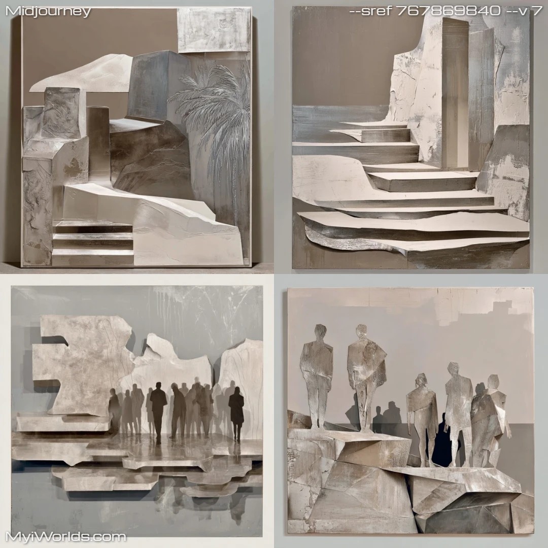 Minimalistic-monochromatic-art-with-textured-surfaces.