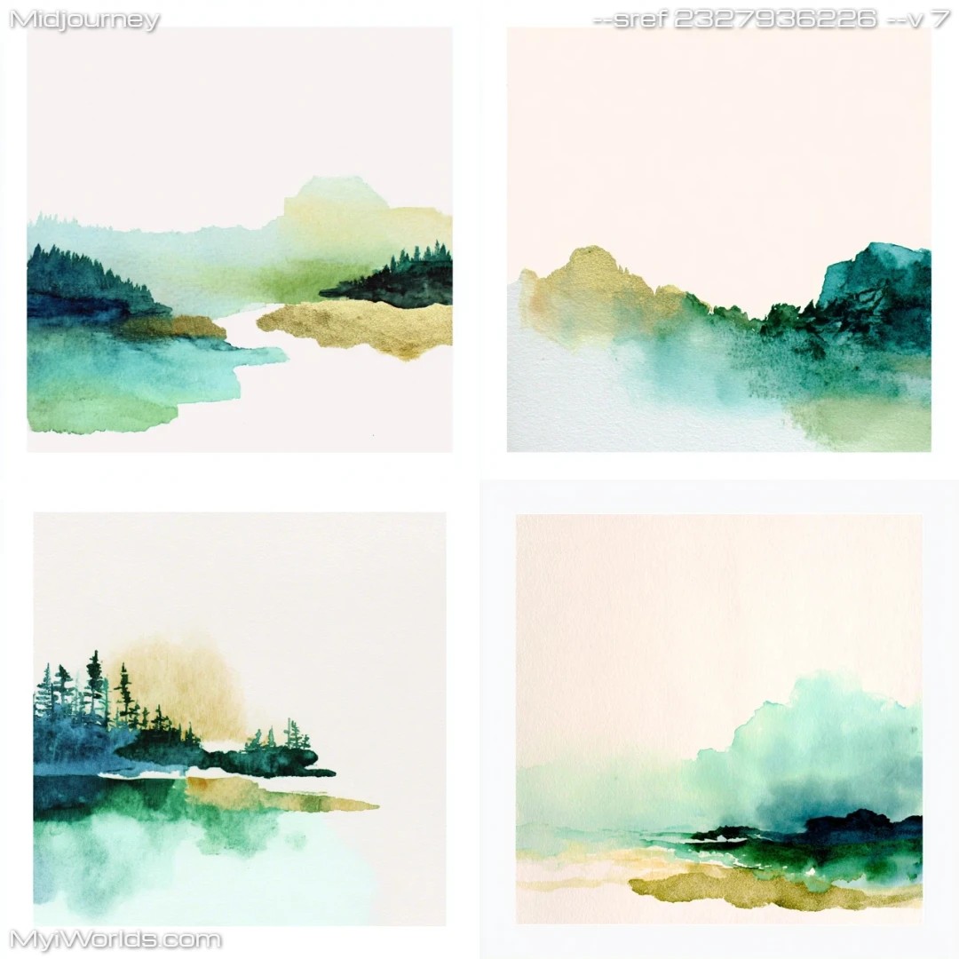 Naturalistic watercolor painting with a soft focus.