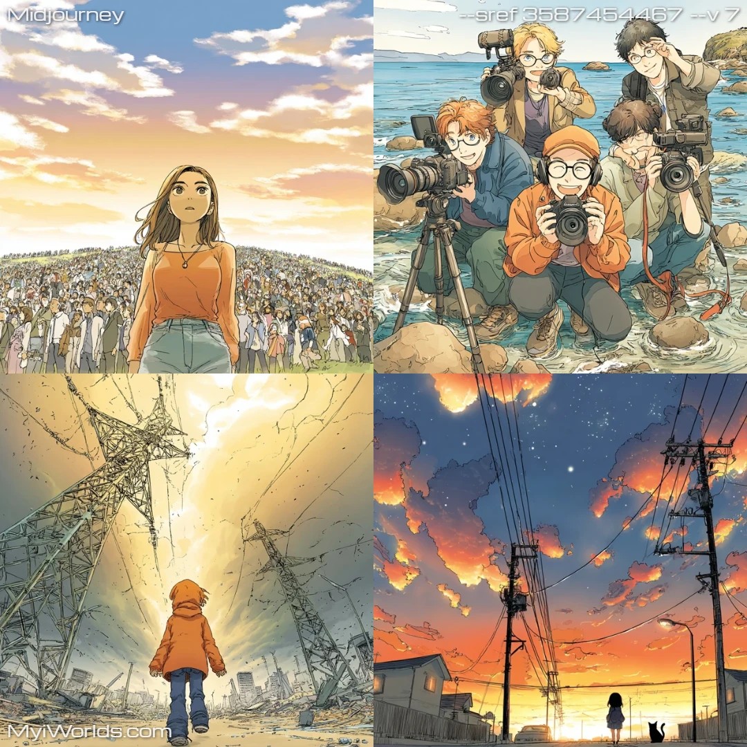 Comic art with high saturation and vibrant colors, featuring stylized characters.