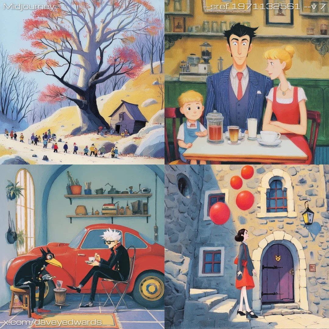 Cartoonish, colorful, and stylized artistic style with exaggerated features.