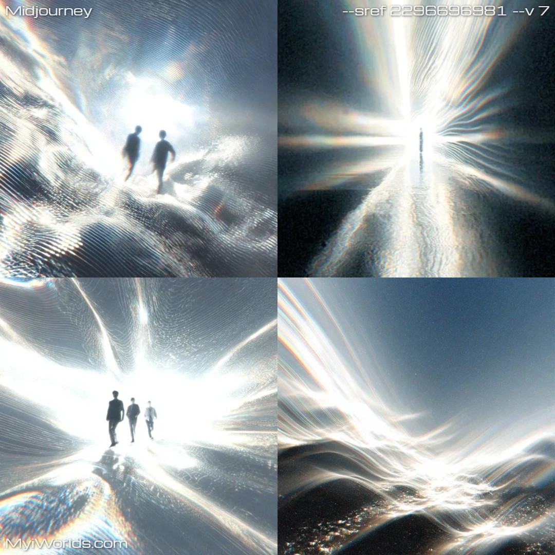 Digital art with high contrast, featuring a space motif.