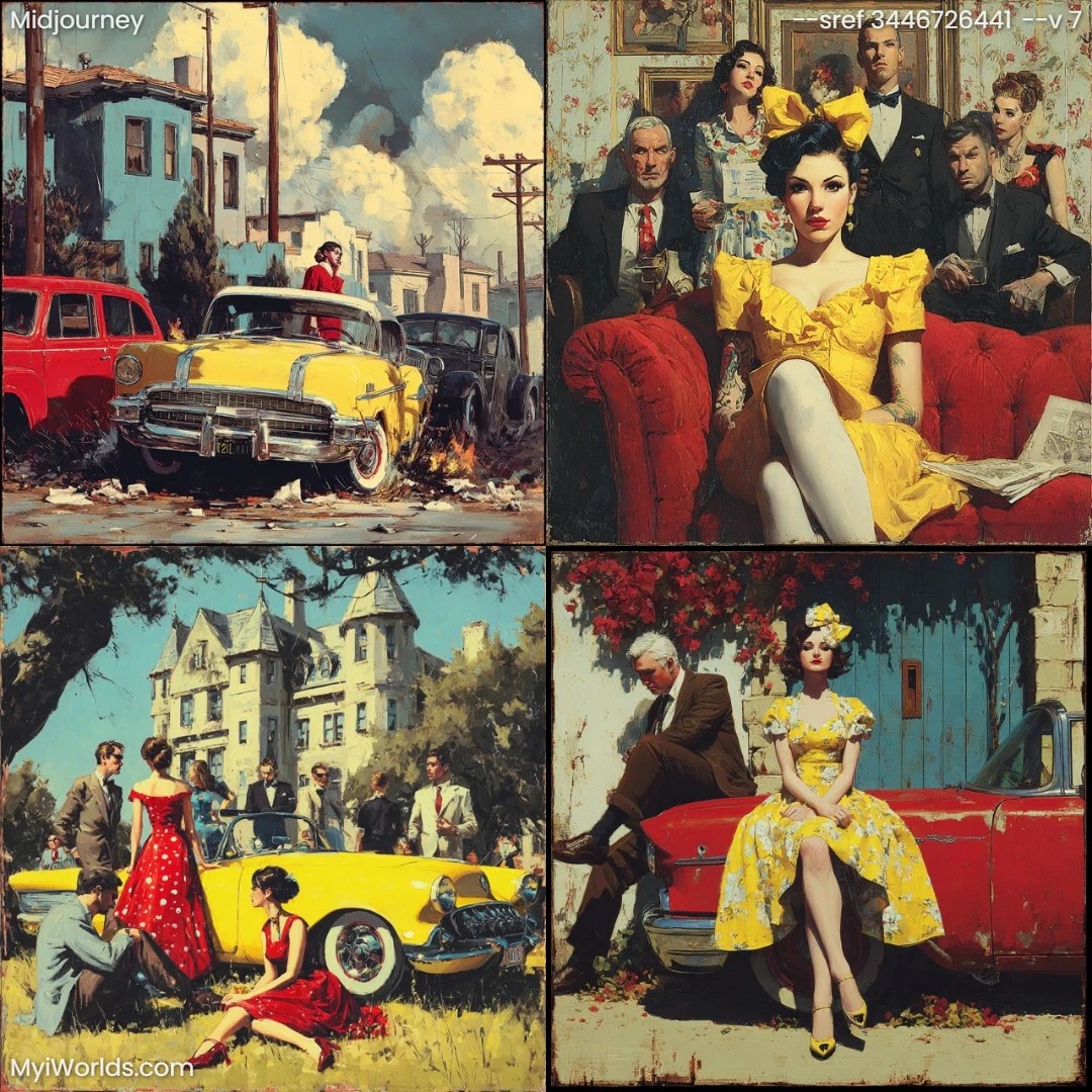 Pop-Art-with-high-contrast,-featuring-retro-colors-and-a-cartoonish-design.