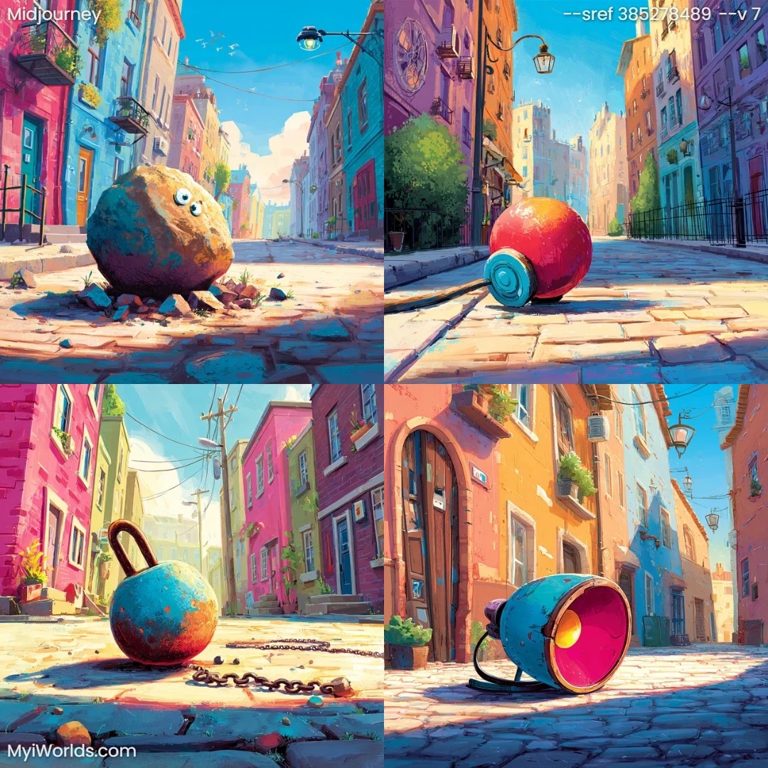 Animated,-stylized-art-with-bright-colors-and-exaggerated-features.