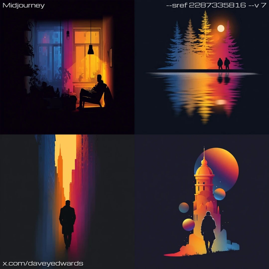 Digital art with saturated, cyberpunk-inspired colors and stylized elements.
