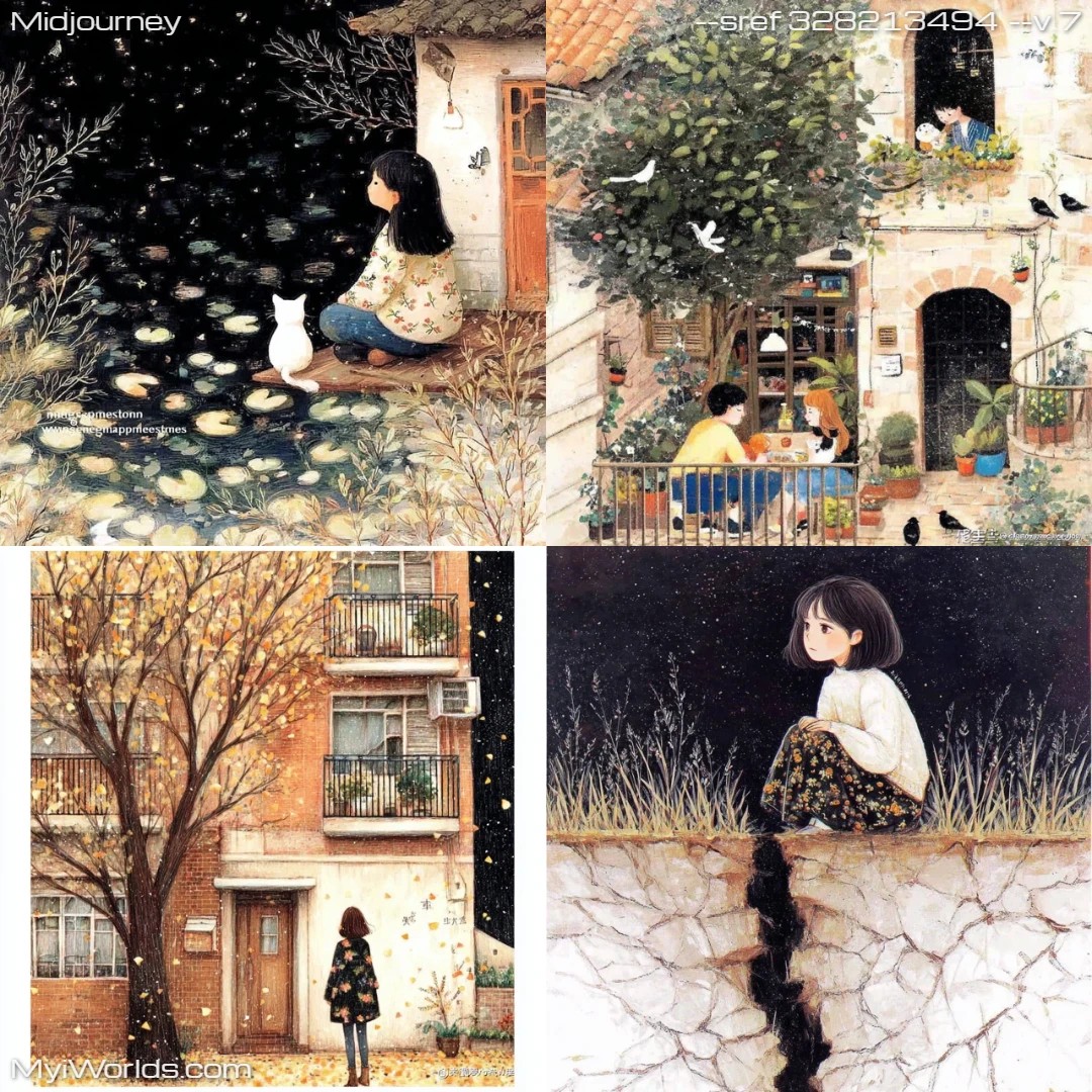 Whimsical watercolor with high contrast, featuring naturalistic lighting.