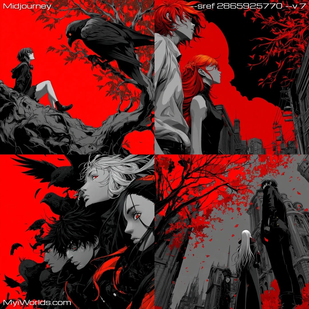 High-contrast-manga-with-dark,-dramatic-lighting.