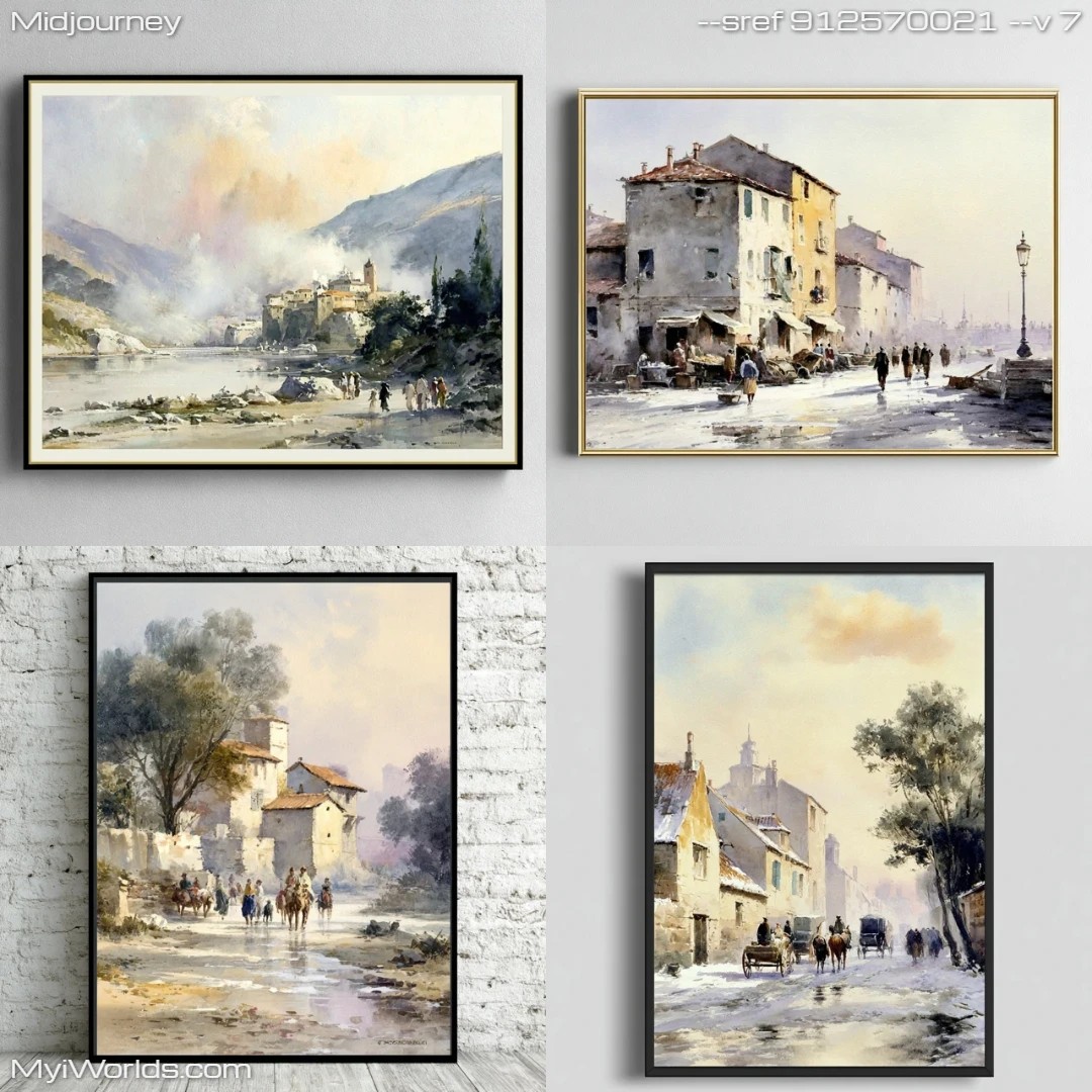 Photorealistic-high-contrast-painting-with-light-filling-the-scene.
