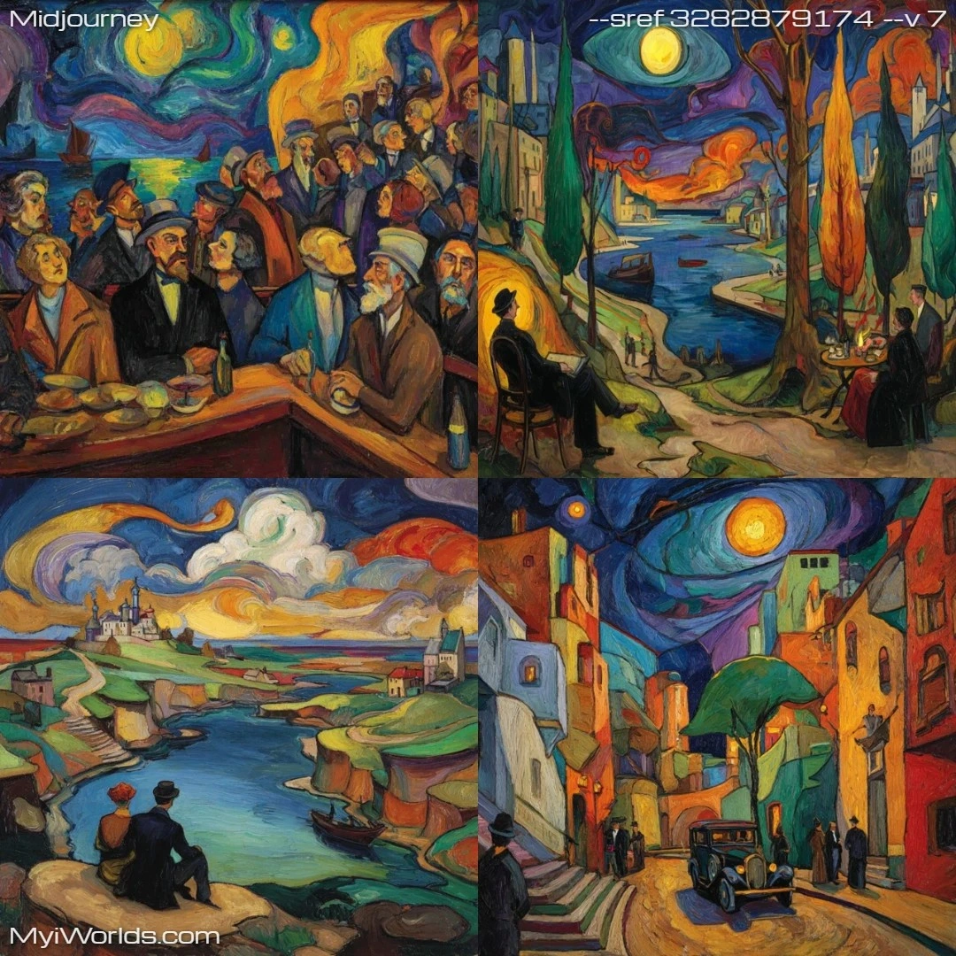 Expressionistic-stylization-with-high-contrast-in-dark-tones.