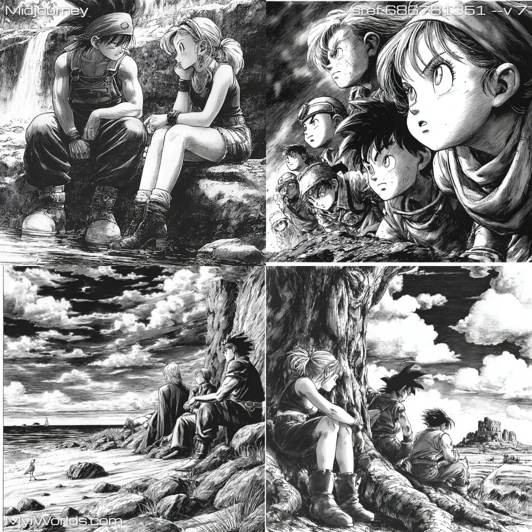 Comic-book-art-with-monochromatic-contrasting-tones-and-panel-layout.