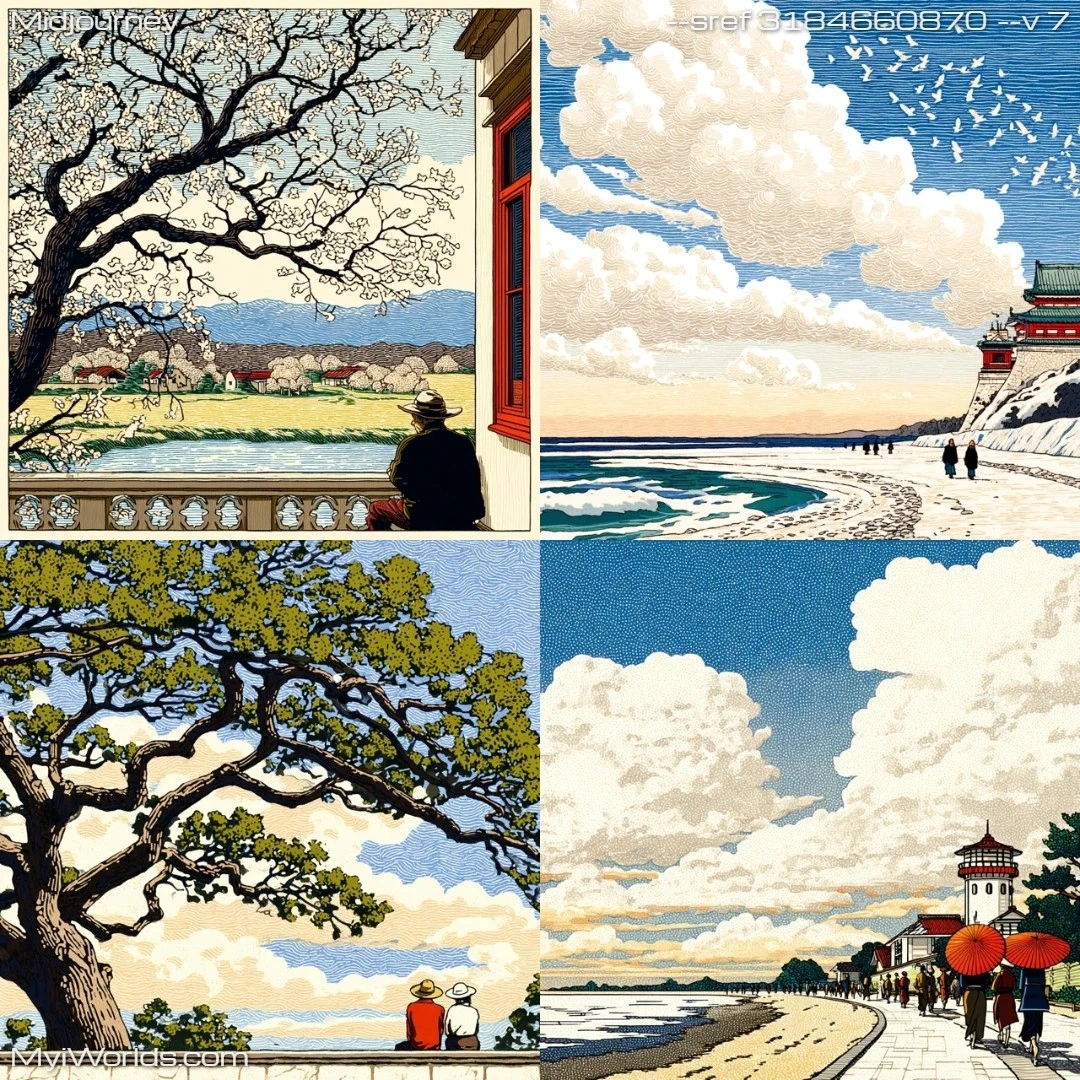 Realistic-watercolor-painting-depicting-daylight-scenes-with-a-naturalistic-style.