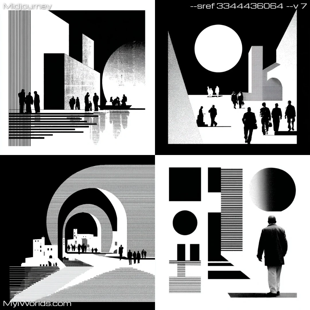 Modernist-black-and-white-abstract-with-geometric-shapes-and-minimalist-composition.