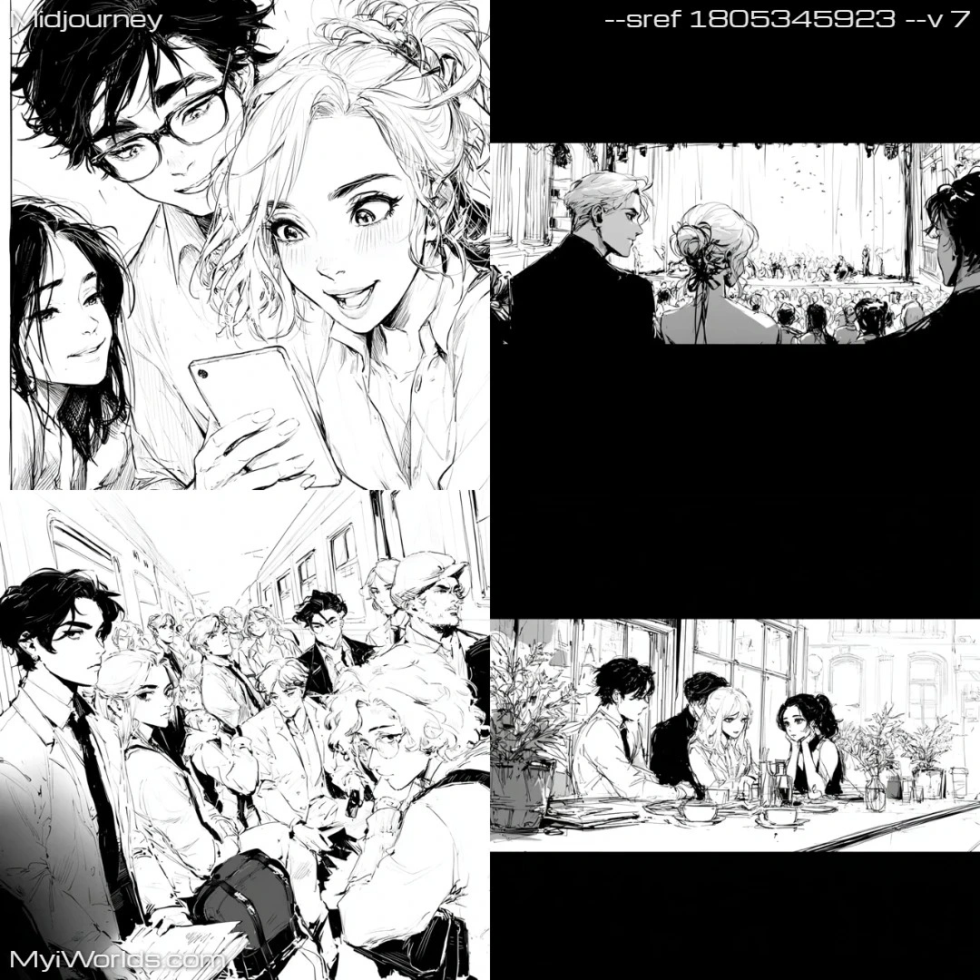 Manga-style-with-high-contrast-and-stylized-characters.