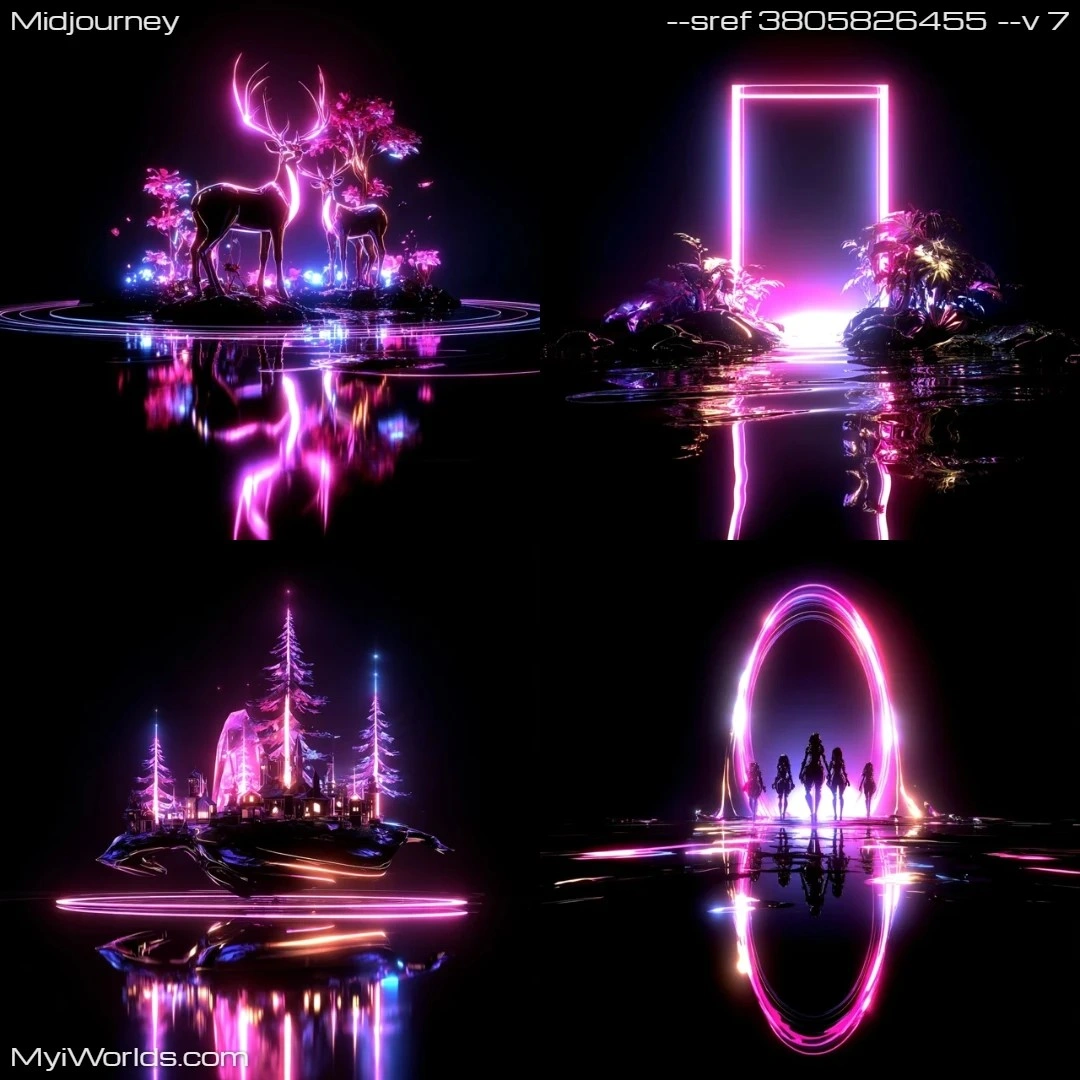 Futuristic-digital-art-with-a-low,-pink-neon-glow-and-monochromatic-lighting.