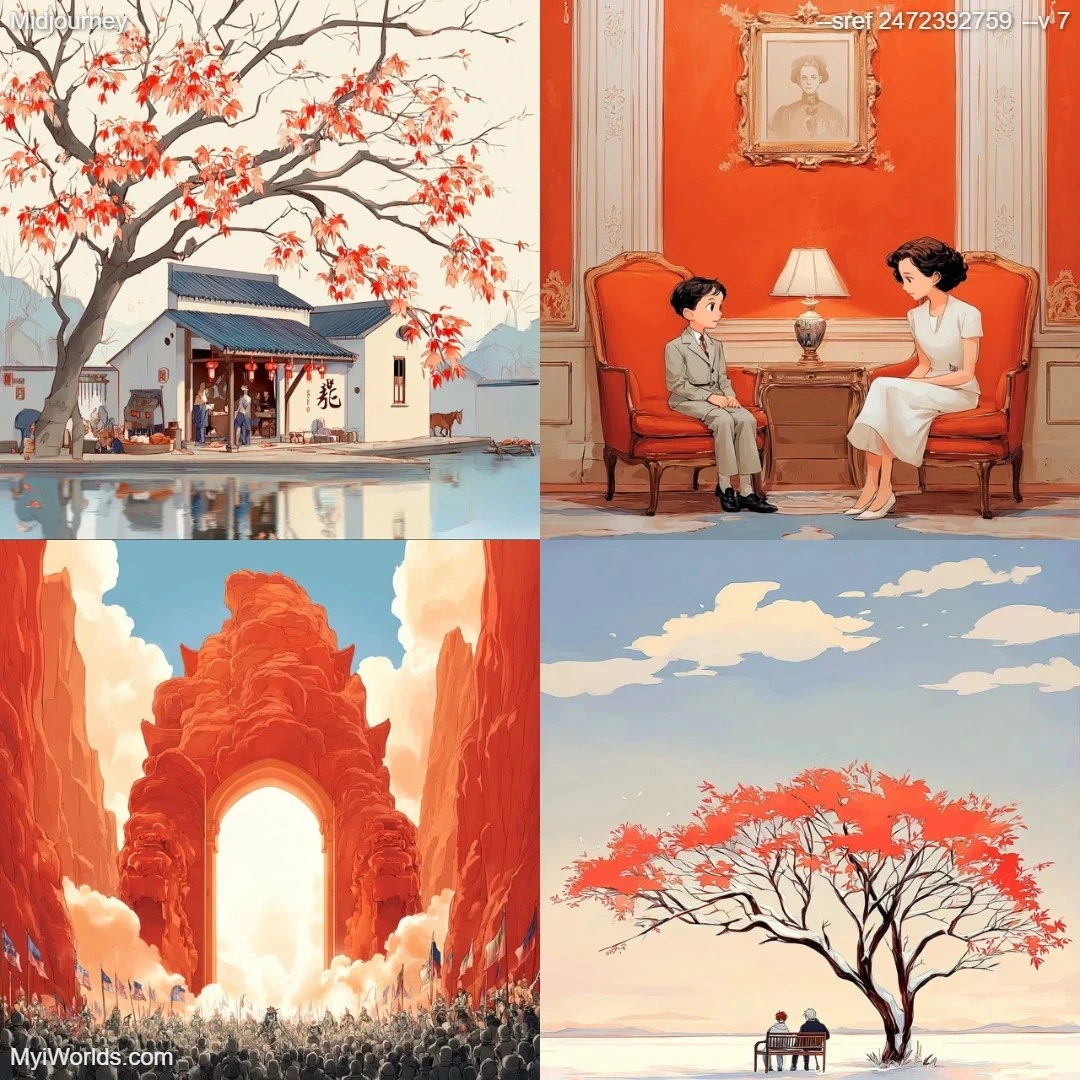 Realistic illustration with a limited palette, featuring natural lighting.