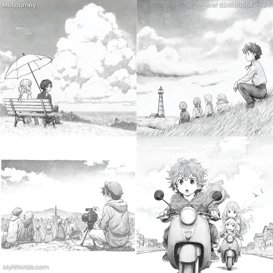 Black-and-white-comic-book-with-detailed-line-work-and-character-driven-narrative.