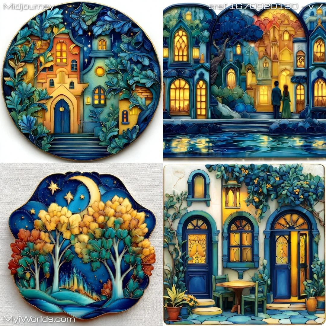 Vintage-naive-art-with-stylized-fantasy-elements.