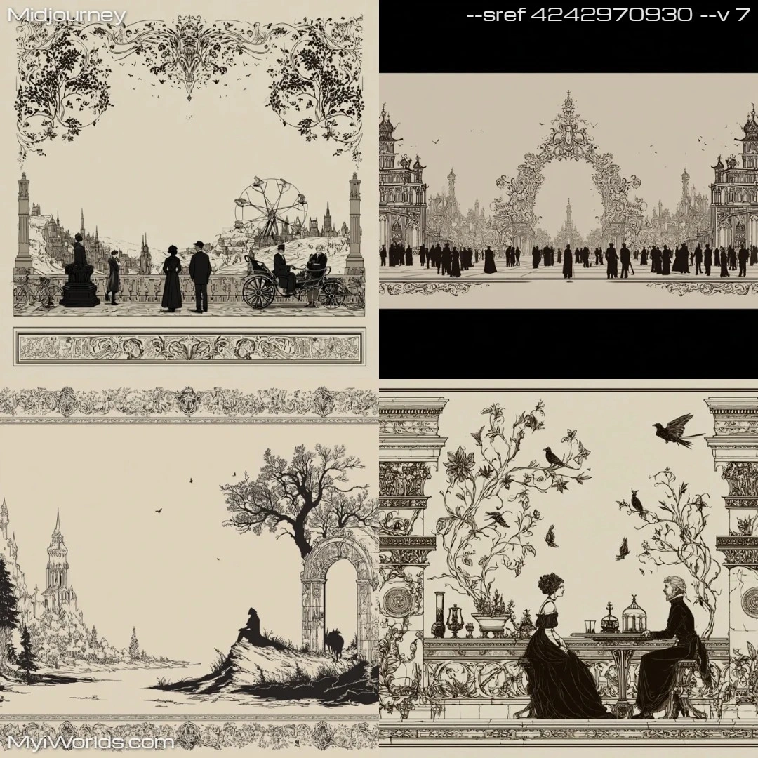 Monochromatic-digital-illustration-with-fantastical-elements-and-detailed-shading.